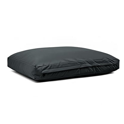 WHITEDUCK Dog Bed Cover (Black) 28" Lx20 Wx4.3 th (S) - color: Black - Only Cover, size: Small