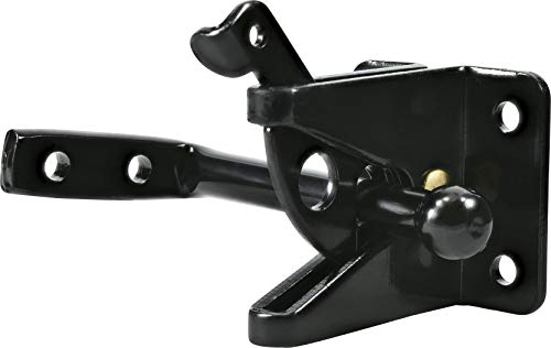 Hardware Essentials Gate Latch, Out-Swinging, 1 Count, Black