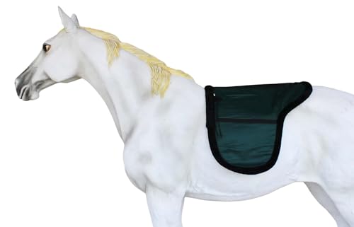 CHALLENGER Australian Horse Wool Felt Premium Shaped Trail Rider Comfort Pad Black 109SP565 - color: Green