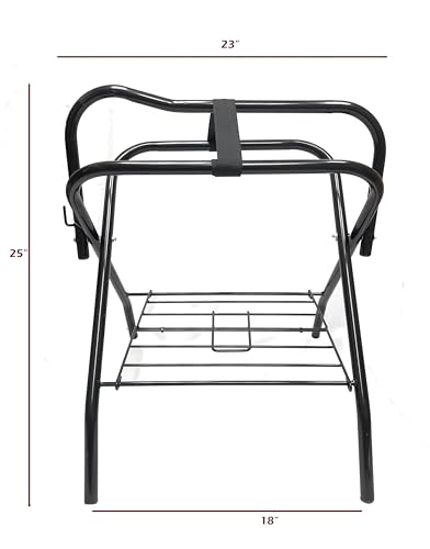 AJ Tack Portable Pony Saddle Rack, Freestanding Steel Single - color: Pony Size