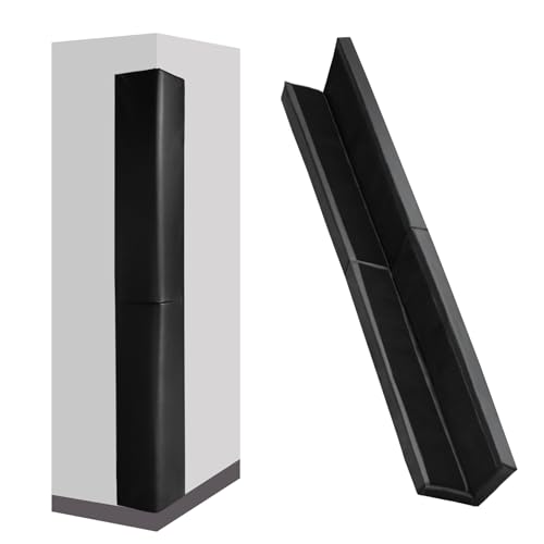 Padding Corner Wall Guards Pads Heavy Duty Wall Corner Protection Padding Safety Wall Edge Protector Durable 2 Sides Wall Corner Guards for Protector - color: Black, size: 2"x 5"x 72"