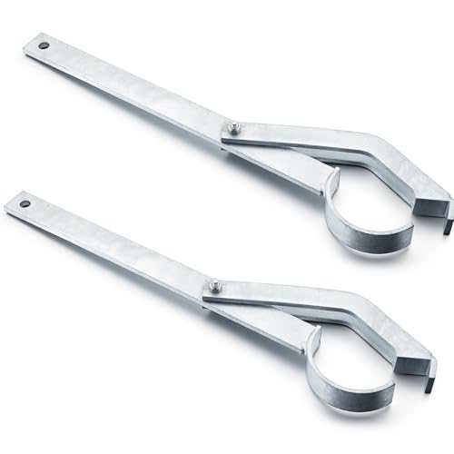 LEIFIDE 2 Pcs 1' 3" Chain Link Fabric Fence Stretcher Tool Galvanized Chain Link Fence Wire Stretcher Bar Manual Fabric Tool for Barbwire Wire Mesh Repair Tighten