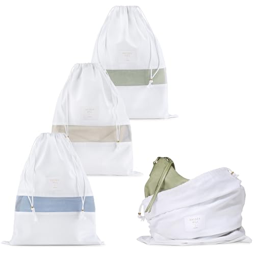 Hayden Hill Luxury Organic Cotton Dust Bags for Handbags Medium 3 Pack - size: Medium (16" W × 20" H)