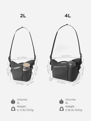 ALPAKA Flow Satchel Crossbody Sling Bag - color: Black-4l