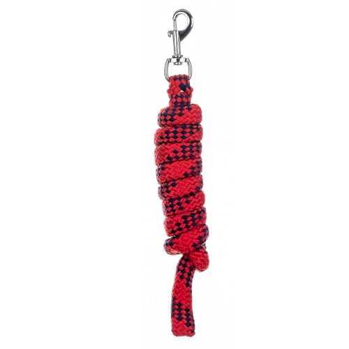 Equinavia Iris Soft 8' Lead Rope with Snap Buckle - Red/Navy - One Size - color: Red/Navy