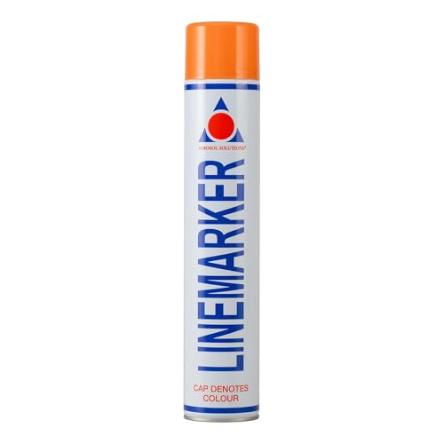 Aerosol Solutions Line Marker Orange 26 Oz | All Purpose Marking Striping Spray Paint | High Visibility Perfect for Landscaping, Athletics, Sports Fields & Pavement - color: Orange, size: 26 Ounce (Pack of 1)