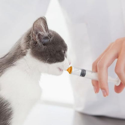Pet Feeding Syringe with Nipple, Silicone Feeding Tools for Kitten Puppy Feeding Syringe for Newborn Cat Dog Small Animals Rabbits (1ml+3ml+5ml +10ml) - color: 1ml+3ml+5ml +10ml