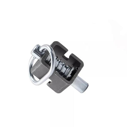 Trailer Gate Latch, Spring Latch Lock, Weld-On 5/8" Spring Latch Assembly with Plain Tube (2 Pack, Short) - color: 2 Pack