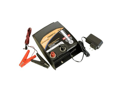 Dare Products DPP400 Ultra Low Impedance Power Pro Series Fence Energizer, 110V Plug-in or 12V Battery Dual Power, Controls Mid- to Large-Sized Animals, Exotics and Wildlife Up to 100 Acres/25 Miles