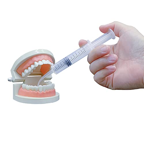 Wisdom Teeth Syringe, 5 Pack Irrigation Dental Syringes with Measure Scale & Curved Tip for Dental Care Liquid Oral Tonsil Stone - size: 5 Pack