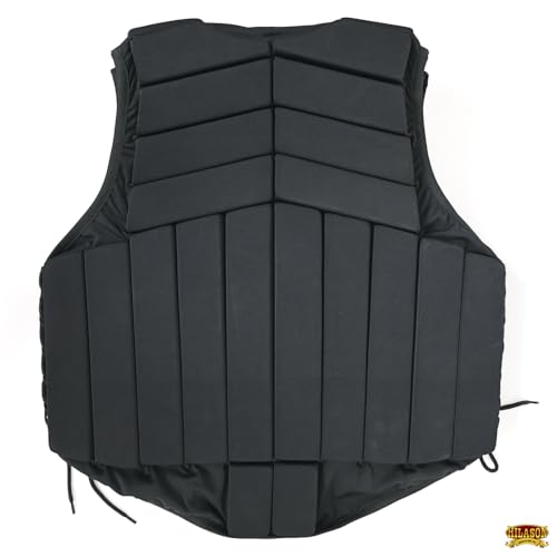 HILASON Black Equestrian Safety Protective Vest Impact Protection - size: XX-Large
