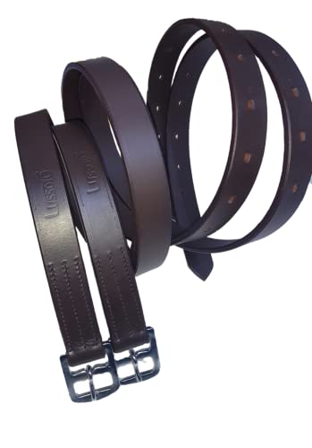 Stirrup Leathers for Horse Genuine Leather English Riding Stirrup Leathers