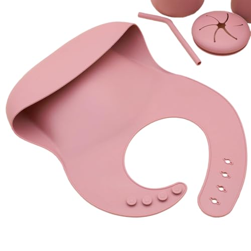 Silicone Baby Feeding Tray Dusty Pink Mealtime Plate with Suction Base Divided Sections for Infant and Toddler Feeding - color: Dusty Pink