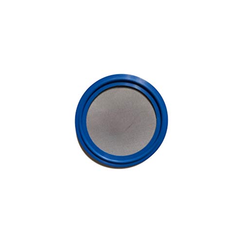 5 Micron VITON/FKM Tri Clamp Screen Filter Gasket 316L (5Uf Micron/2000 Mesh) Stainless Steel Pharmaceutical Grade Filter Mesh, VITON Seal, 2 Inch - size: 2 Inch