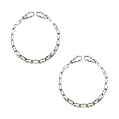 Will's Family Store 20 inch Stainless Steel Gate Chain with Carabiners Max 440 Pounds for Sheepfold and Poultry Pen 2 Pack - size: 2 pack