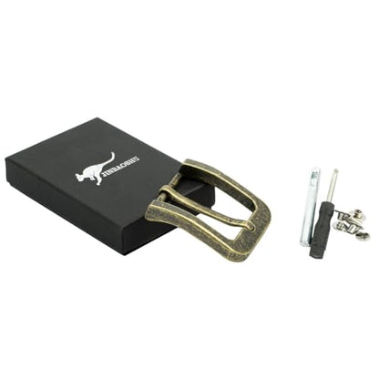 1.5"(38mm-40mm) Belt Buckle Men Replacement Buckle Heavy Duty - color: Bronze