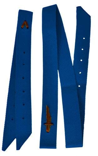 Showman Premium Quality Nylon Tie Strap & Off Billet Set - color: Blue