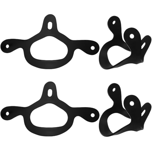 4Pcs Rubber Spur Straps Black Tie Down Western Equestrian Secure Adjustable Spur Keeper Heel Belt Strap Holder for Training Horses Riding Boots Men Women Cowboy Accessories