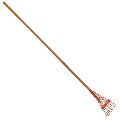 A.M. Leonard Narrow Shrub Rake, 8 Inches Wide, 54 Inch Handle