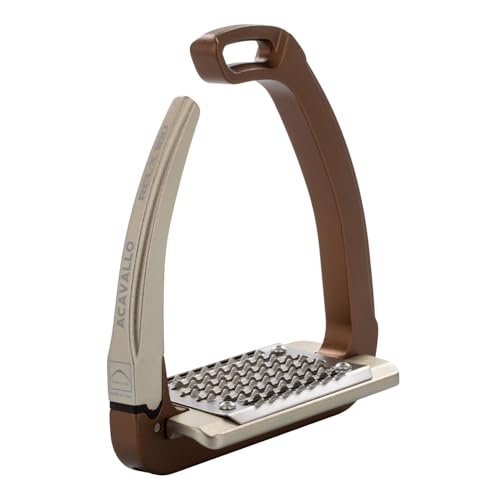 Acavallo Rel-X 180 Stirrups - color: Golden Brown