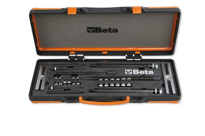 Beta 1547 /C6 Universal Ball Bearing Extractor Set | Professional Puller Kit for Removing Bearings, Bushings & Sleeves in Automotive, Industrial, and Mechanical Service