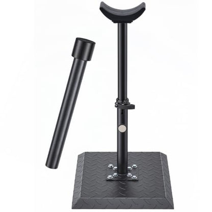 Zonon Farrier Horse Hoof Stand, Tool-Height Adjustable Metal Horse Hoof Trimming Tools, Extra-Large Base Enhances Stability, Blacksmith Farrier Stand(Black,Metal Square Base) - style: Metal Square Base