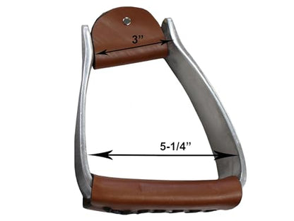 Tahoe TackWestern Stirrups - color: Medium Oil, size: Adult