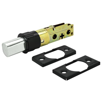 "Nuk3y 6 Way Adjustable Door Latch Bolt (Black, Deadbolt)" - color: Black, size: Deadbolt