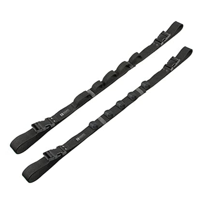 Booms Fishing VRC Vehicle Rod Carrier, Car Fishing Rod Holder, 2 Nylon Straps Adjustable Range 31.5 "-59", Fishing Pole Roof Rack Store 5 Poles Max, For vehicles with 4 Roof Grab Handles Only