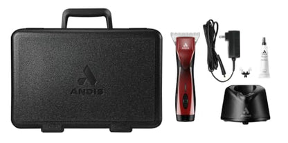 Andis 562293 Pulse ZR II 5-Speed Detachable Pet Clipper with 30W Wide Blade - color: Burgundy