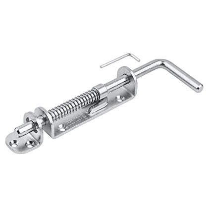 National Hardware N109-212 V1142 Spring Loaded Heavy Duty Sliding Bolt Zinc - color: Zinc