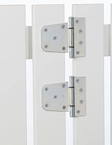 National Hardware N220-137 V287 Extra Heavy Gate Hinges in Zinc plated, 2 pack | Heavy Gauge Hot-Rolled Steel for Wood, Steel and Vinyl Gates; Left or Right Hand Mounting, 2-Pack - color: Zinc Plated