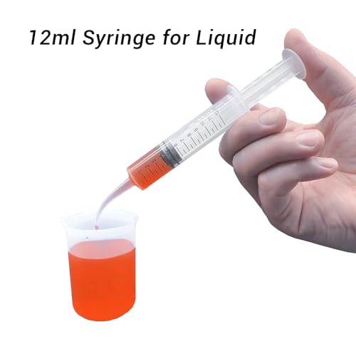 Wisdom Teeth Syringes, 50 Pack Irrigation Dental Syringes with Measure Scale & Curved Tip for Dental Care Liquid Oral Tonsil Stone - size: 50 Pack