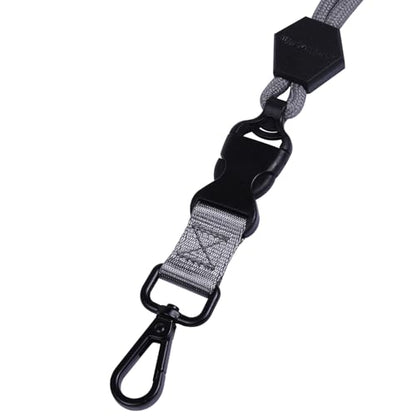 Wisdompro 23 inch Round Cord Lanyard with Safety Breakaway Buckle - color: Gray
