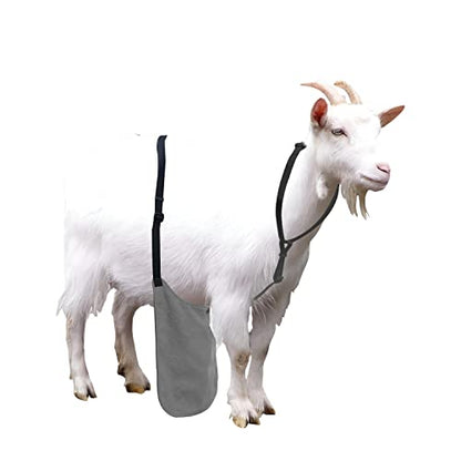 Anti Breeding Buck Apron Anti Mating Skirt with Chest Strap - color: Gray, size: Large
