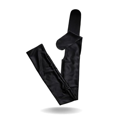 Ranch Hand Premium Lycra Tail Bag – Horse Tail Bag Made from Durable Stretchable Lycra – Gentle on Hair and Free from Damage – Horse Tail Protection Bag for Grooming – 24 Inches - Black - color: Black