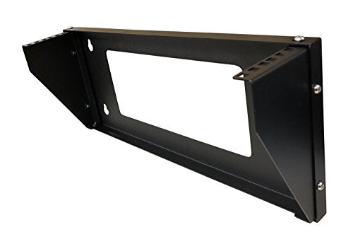 Kenuco 19 Inch Steel Vertical Rack and Wall Mountable Server Rack Mount (Black-2U) - color: Black-2U