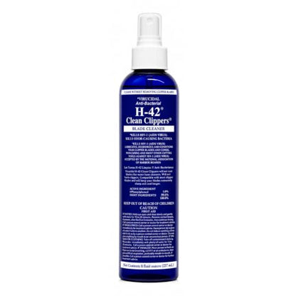H-42 Professional Clipper Blade Cleaner - Waterless, Cleans & Cools, 8oz Spray Bottle - size: Bottle-8 Fl Oz