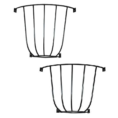 Corner Hay Rack: Pack of 2 Versatile Horse Feeder Corner Feeder and Blanket Holder, Ideal for Horses and Goats Heavy Duty Steel Construction Made in The USA