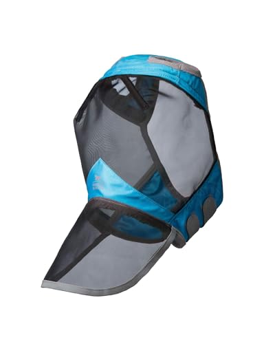 Harrison Howard CareMaster Pro Luminous Horse Fly Mask Large Eye Space Full Face Standard with Nose No Ears Voodoo Blue Full Size - color: Voodoo Blue, size: Full (Large)