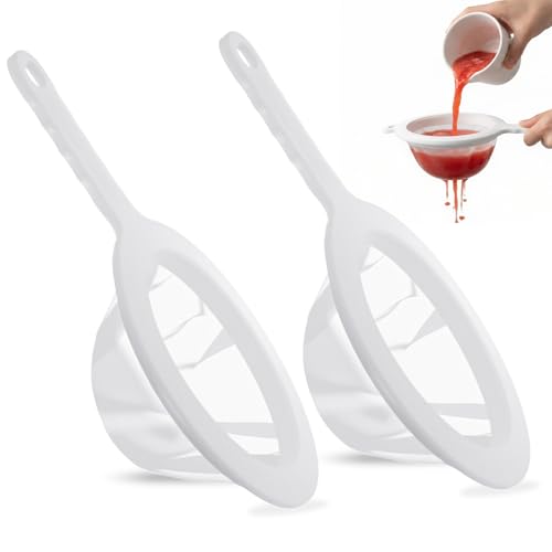 2PCS Extra Fine Mesh Strainer 120/200 Mesh Nylon