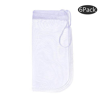 ALEGI 6 Pack Extra Fine Aquarium Filter Media Bags 7.5"×3.6" - size: 7.5"*3.6" (6 pack)