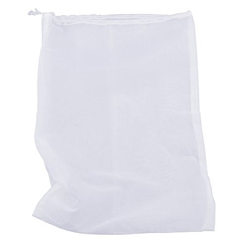 75 Micron Nylon Straining Bag Fine Mesh Food Strainer Filter Bags for Nut Milk, Green Juice, Cold Brew, Home Brewing (17.72" x 11.81") - size: 17.72" x 11.81"