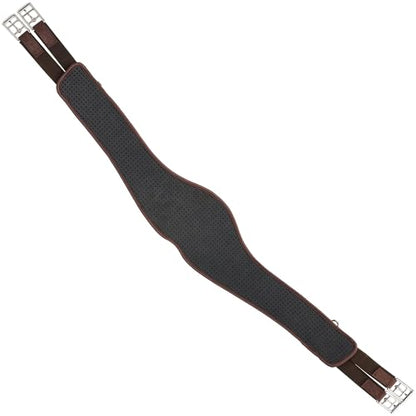 PROFESSIONAL'S CHOICE VenTECH Contoured Horse Jump Girth - color: Chocolate, size: 48"