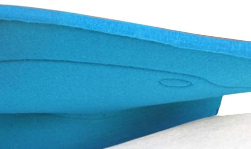 Horse 32"x30" Western Contoured Wool Felt Therapeutic Saddle Pad 39252 - color: Turquoise