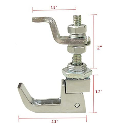 2PCS Lift and Turn Latches and Compression Latch, Adjustable Grip Handle Rotation 360 Silver - color: Silver2