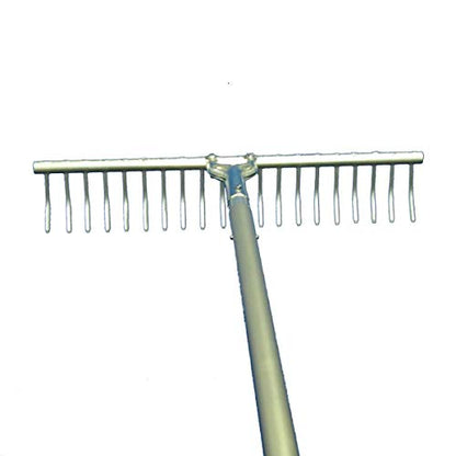 ShoreTech Ultralite Lake Weed Rake – 24" Head with 11ft Lightweight Aluminum Handle – 20 Durable Tines – Quick Release Handle – Includes Rope & Float Kits – for Lakes, Ponds, and Shoreline Cleanup