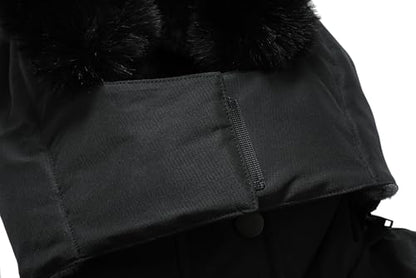 MOERDENG Women's Warm Winter Coat Insulated Snowboarding Jacket - color: Black, size: Medium