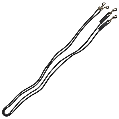 Dura-Tech Sliding Snap Rope Draw Reins for Horses | Unbeatable Quality and Price | Durable Cotton Poly Rope | Reinforced Snaps | Two Sliding Snaps | All-Breed Suitable