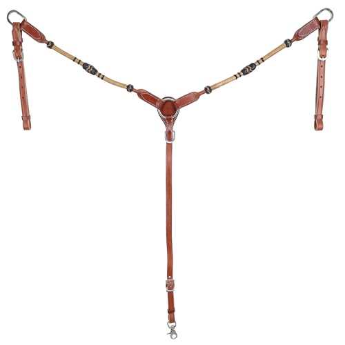 Showman Rawhide Ridge Browband Headstall & Breast Collar Set